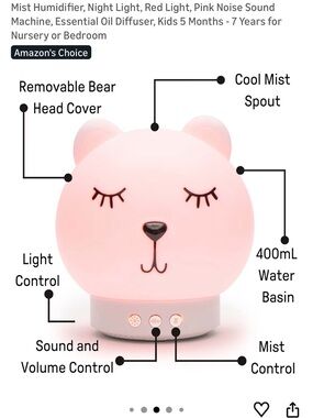 Ingenuity Baby Dream Machine 5-in-1 Sleep Device with Cool-Mist Humidifier